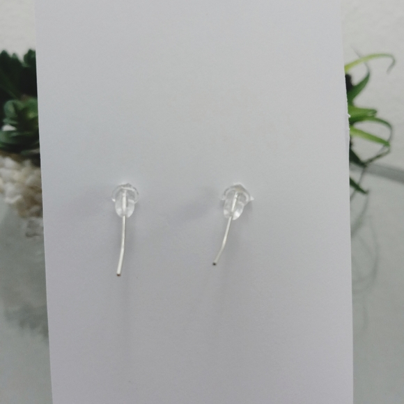 Lazy mermaid silver hoop earrings - Picture 5 of 7